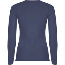 Load image into Gallery viewer, Extreme 160 g/m² long sleeve women's t-shirt — Blue Denim (back)