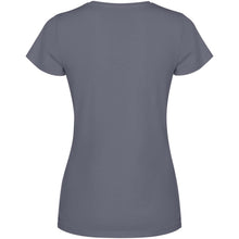 Load image into Gallery viewer, Fiyi 180 g/m² short sleeve women's t-shirt — Dark grey (back)