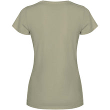 Load image into Gallery viewer, Fiyi 180 g/m² short sleeve women's t-shirt — Khaki (back)