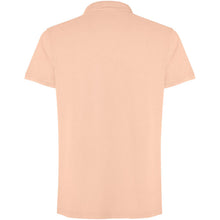 Load image into Gallery viewer, Cobain 200 g/m² short sleeve unisex polo  — Light orange (back)