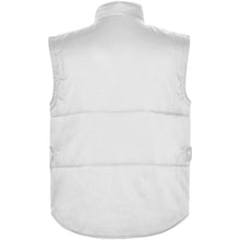 Load image into Gallery viewer, Almanzor multi-purpose workwear bodywarmer with high neck — White (back)
