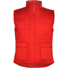 Load image into Gallery viewer, Almanzor multi-purpose workwear bodywarmer with high neck — Red