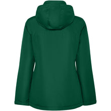 Load image into Gallery viewer, America women's padded parka jacket — Bottle green (back)
