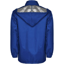 Load image into Gallery viewer, Escocia unisex lightweight rain jacket — Royal blue (back)