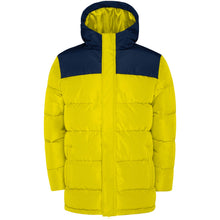 Load image into Gallery viewer, Tallin unisex insulated jacket — Yellow / Navy Blue