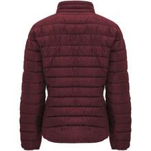 Load image into Gallery viewer, Finland women's insulated jacket — Garnet (back)