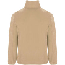 Load image into Gallery viewer, Artic men's full zip fleece jacket — Sand (back)