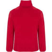 Load image into Gallery viewer, Artic men's full zip fleece jacket — Red (back)