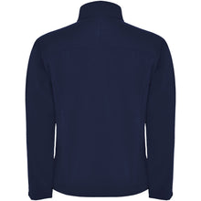 Load image into Gallery viewer, Rudolph unisex softshell jacket — Navy Blue (back)