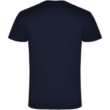 Load image into Gallery viewer, Samoyedo 155 g/m² short sleeve men's v-neck t-shirt — Navy Blue (back)