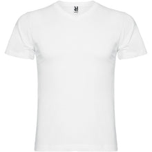 Load image into Gallery viewer, Samoyedo 155 g/m² short sleeve men's v-neck t-shirt — White