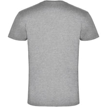 Load image into Gallery viewer, Samoyedo 155 g/m² short sleeve men's v-neck t-shirt — Marl Grey (back)