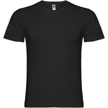 Load image into Gallery viewer, Samoyedo 155 g/m² short sleeve men's v-neck t-shirt — Black
