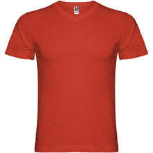 Load image into Gallery viewer, Samoyedo 155 g/m² short sleeve men's v-neck t-shirt — Red