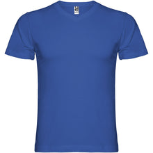 Load image into Gallery viewer, Samoyedo 155 g/m² short sleeve men's v-neck t-shirt — Royal blue