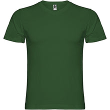 Load image into Gallery viewer, Samoyedo 155 g/m² short sleeve men's v-neck t-shirt — Bottle green
