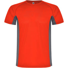 Load image into Gallery viewer, Shanghai 140 g/m² short sleeve men's sports t-shirt — Red / Dark Lead