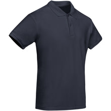 Load image into Gallery viewer, Prince 210 g/m² organic cotton short sleeve men's polo — Navy Blue (detail)