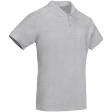 Load image into Gallery viewer, Prince 210 g/m² organic cotton short sleeve men's polo — Marl Grey (detail)