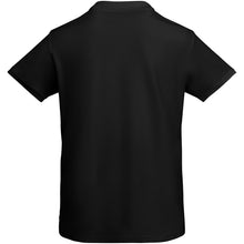 Load image into Gallery viewer, Prince 210 g/m² organic cotton short sleeve men's polo — Black (back)