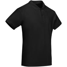 Load image into Gallery viewer, Prince 210 g/m² organic cotton short sleeve men's polo — Black (detail)