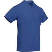 Load image into Gallery viewer, Prince 210 g/m² organic cotton short sleeve men's polo — Royal blue (detail)