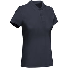 Load image into Gallery viewer, Prince 210 g/m² organic cotton short sleeve women's polo — Navy Blue (detail)