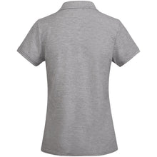 Load image into Gallery viewer, Prince 210 g/m² organic cotton short sleeve women's polo — Marl Grey (back)