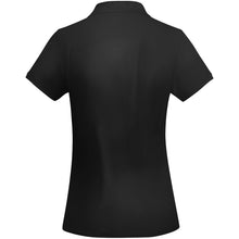 Load image into Gallery viewer, Prince 210 g/m² organic cotton short sleeve women's polo — Black (back)