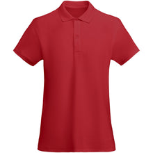 Load image into Gallery viewer, Prince 210 g/m² organic cotton short sleeve women's polo — Red