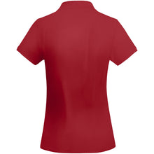 Load image into Gallery viewer, Prince 210 g/m² organic cotton short sleeve women's polo — Red (back)