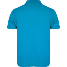 Load image into Gallery viewer, Austral 180 g/m2 short sleeve unisex polo — Turquoise (back)