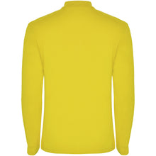 Load image into Gallery viewer, Estrella 220 g/m² long sleeve men's polo — Yellow (back)