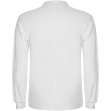Load image into Gallery viewer, Estrella 220 g/m² long sleeve men's polo — White (back)