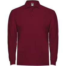 Load image into Gallery viewer, Estrella 220 g/m² long sleeve men's polo — Garnet