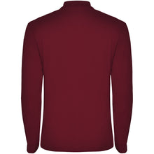 Load image into Gallery viewer, Estrella 220 g/m² long sleeve men's polo — Garnet (back)