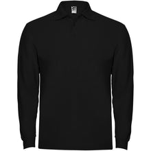 Load image into Gallery viewer, Estrella 220 g/m² long sleeve men's polo — Black
