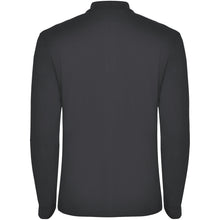 Load image into Gallery viewer, Estrella 220 g/m² long sleeve men's polo — Dark Lead (back)