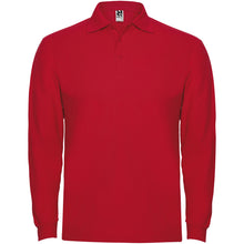 Load image into Gallery viewer, Estrella 220 g/m² long sleeve men's polo — Red