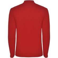 Load image into Gallery viewer, Estrella 220 g/m² long sleeve men's polo — Red (back)