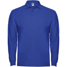 Load image into Gallery viewer, Estrella 220 g/m² long sleeve men's polo — Royal blue