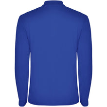 Load image into Gallery viewer, Estrella 220 g/m² long sleeve men's polo — Royal blue (back)
