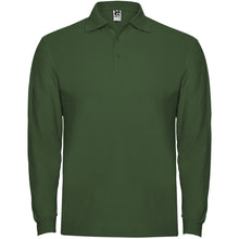 Load image into Gallery viewer, Estrella 220 g/m² long sleeve men's polo — Bottle green