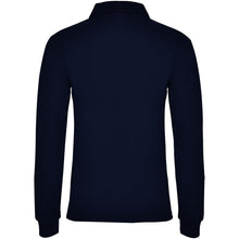 Load image into Gallery viewer, Estrella 220 g/m² long sleeve women's polo — Navy Blue (back)
