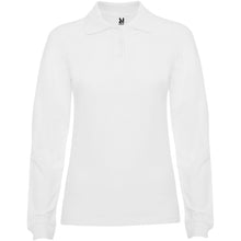 Load image into Gallery viewer, Estrella 220 g/m² long sleeve women's polo — White