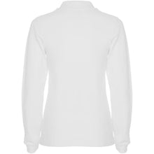 Load image into Gallery viewer, Estrella 220 g/m² long sleeve women's polo — White (back)