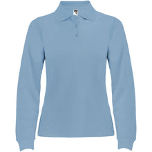 Load image into Gallery viewer, Estrella 220 g/m² long sleeve women's polo — Sky blue