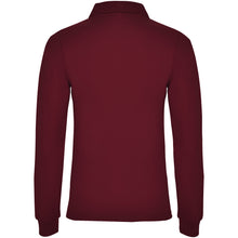 Load image into Gallery viewer, Estrella 220 g/m² long sleeve women's polo — Garnet (back)
