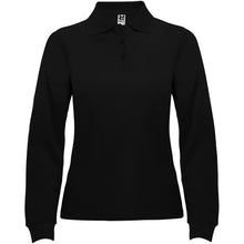 Load image into Gallery viewer, Estrella 220 g/m² long sleeve women's polo — Black