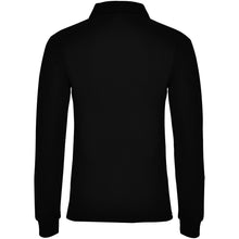 Load image into Gallery viewer, Estrella 220 g/m² long sleeve women's polo — Black (back)